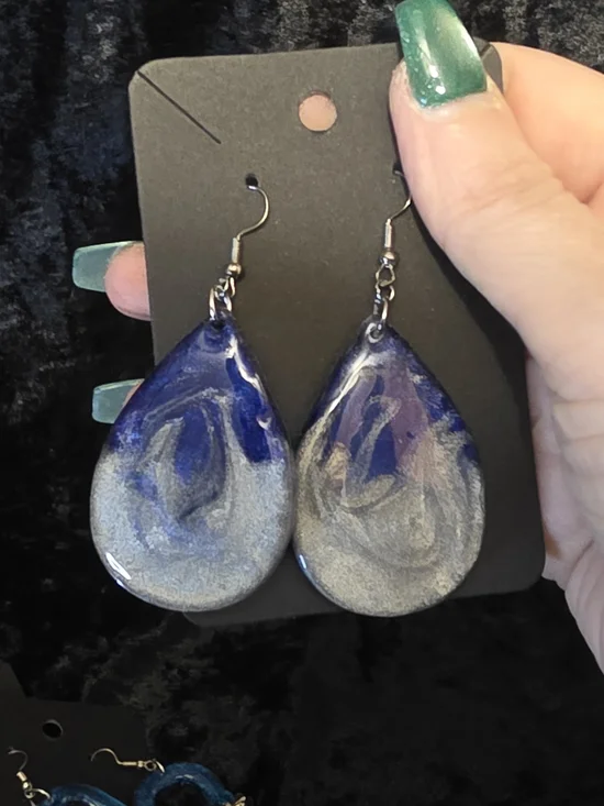 Handmade Colorful Resin Earrings - 3/$12 - Picture 3 of 13